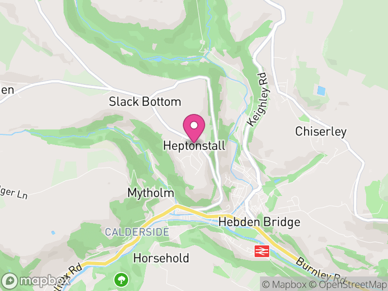 Map of Heptonstall, Calderdale
