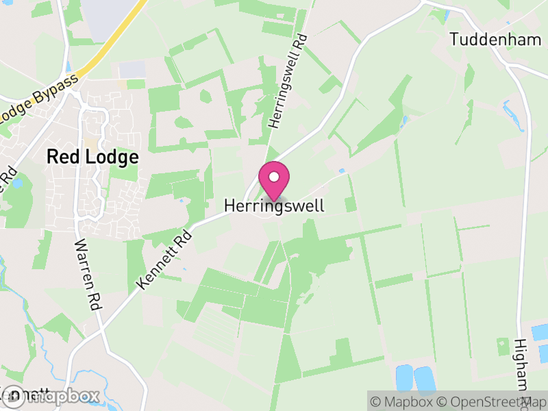 Map of Herringswell, West Suffolk