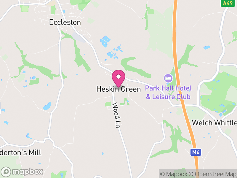 Map of Heskin, Chorley