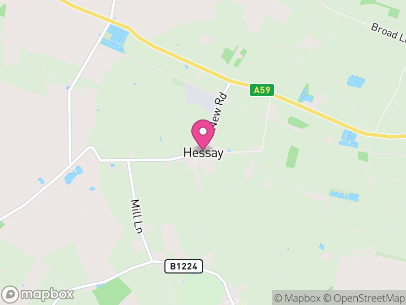 Map of Hessay, York