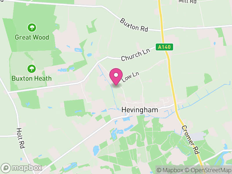 Map of Hevingham, Broadland