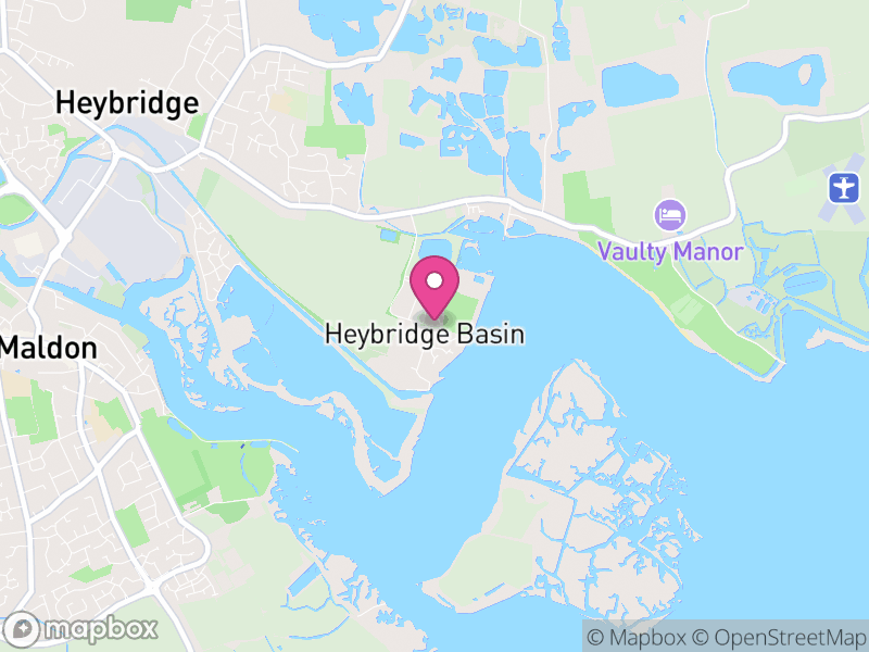 Map of Heybridge Basin, Maldon