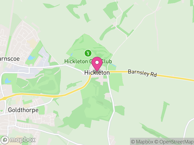 Map of Hickleton, Doncaster