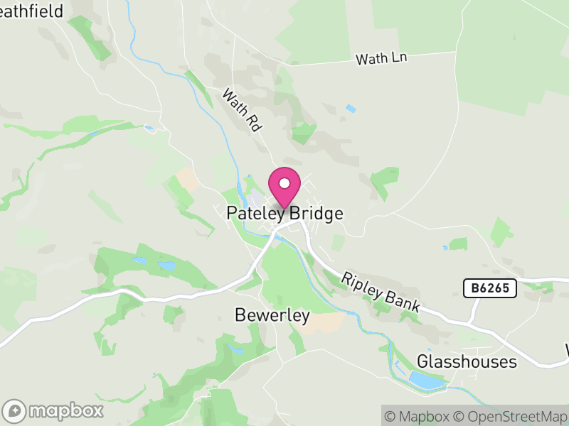 Map of High and Low Bishopside, North Yorkshire