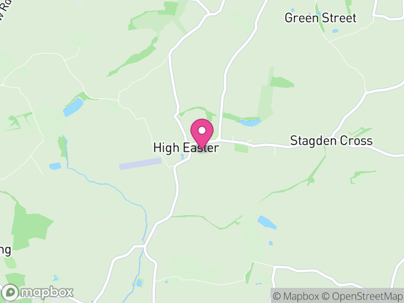 Map of High Easter, Uttlesford