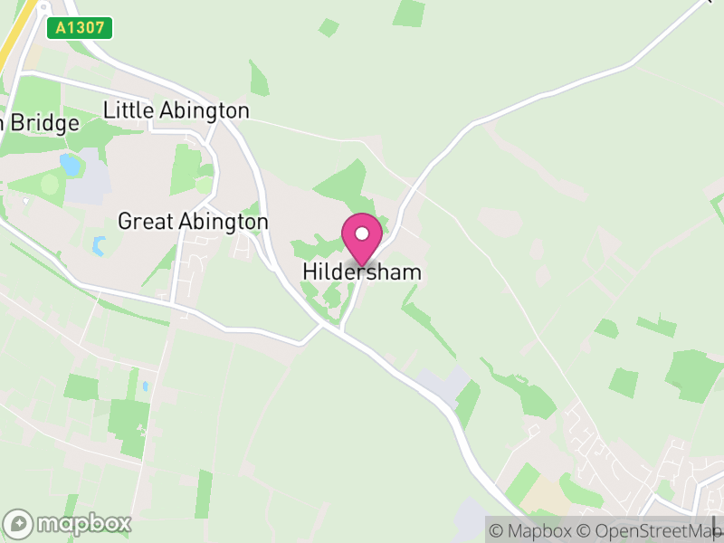 Map of Hildersham, South Cambridgeshire