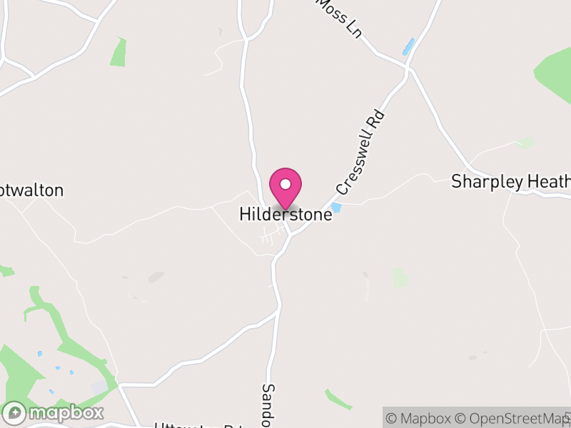Map of Hilderstone, Stafford