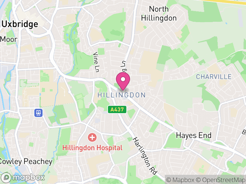 Map of Hillingdon