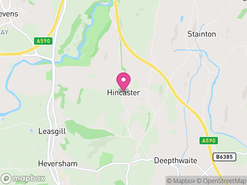 Map of Hincaster, Westmorland and Furness