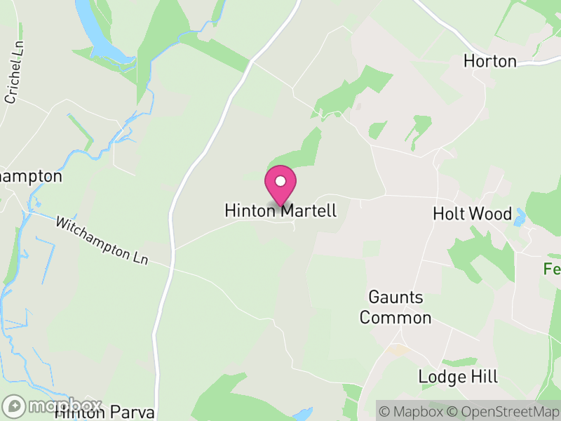 Map of Hinton, Dorset