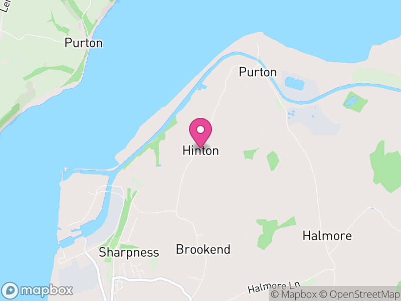 Map of Hinton, Stroud