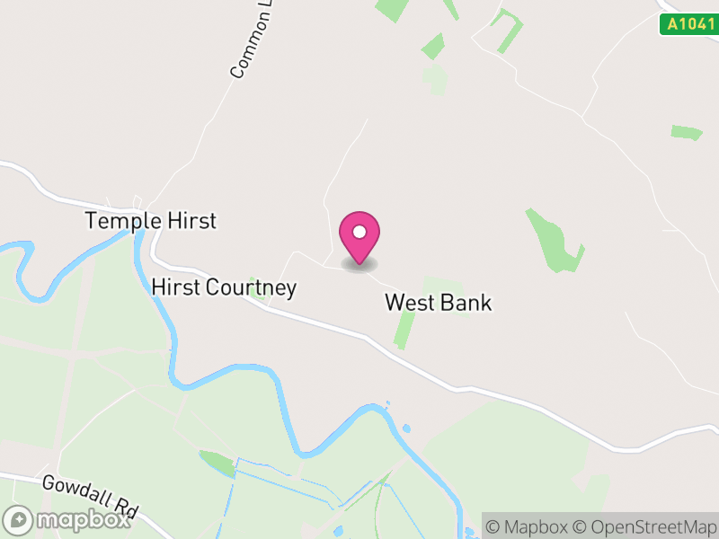 Map of Hirst Courtney, North Yorkshire