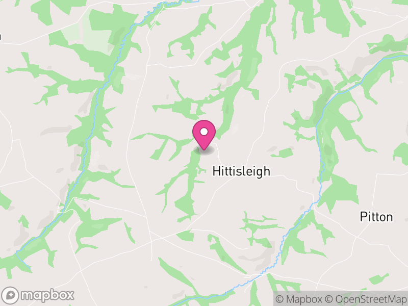 Map of Hittisleigh, Mid Devon