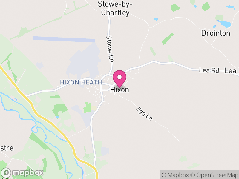 Map of Hixon, Stafford