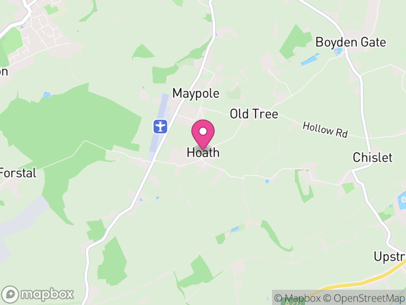Map of Hoath, Canterbury