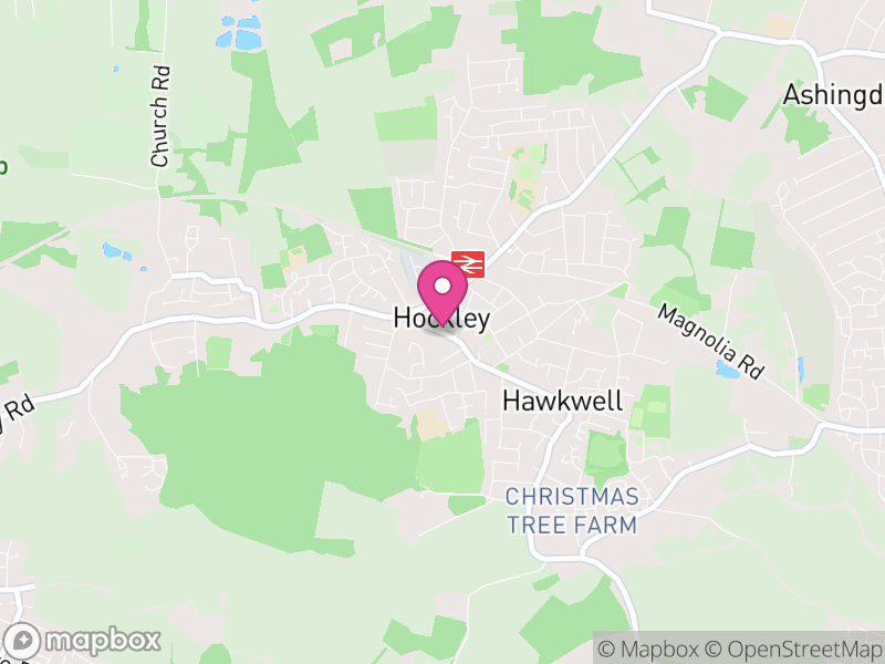 Map of Hockley, Rochford