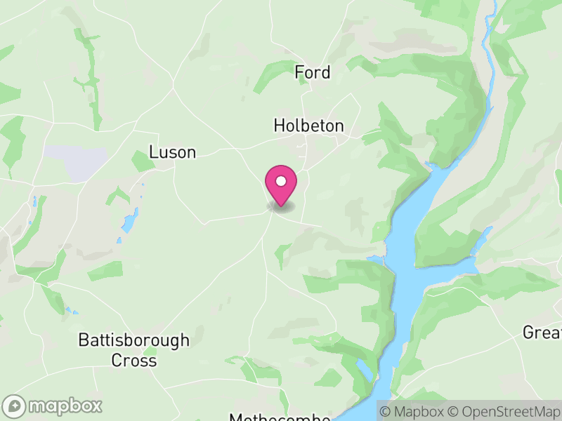 Map of Holbeton, South Hams