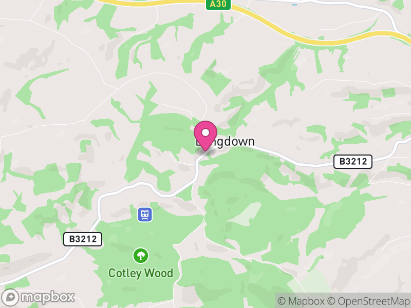 Map of Holcombe Burnell, Teignbridge