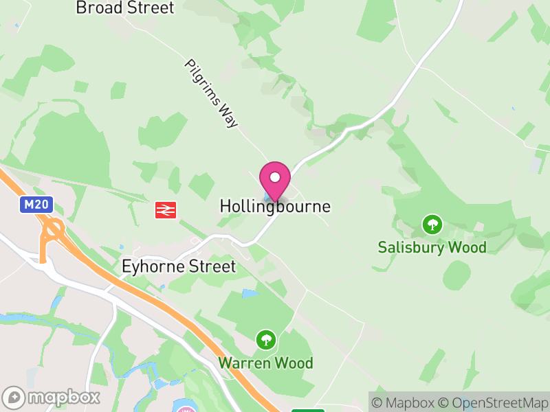 Map of Hollingbourne, Maidstone