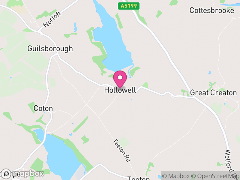 Map of Hollowell, West Northamptonshire