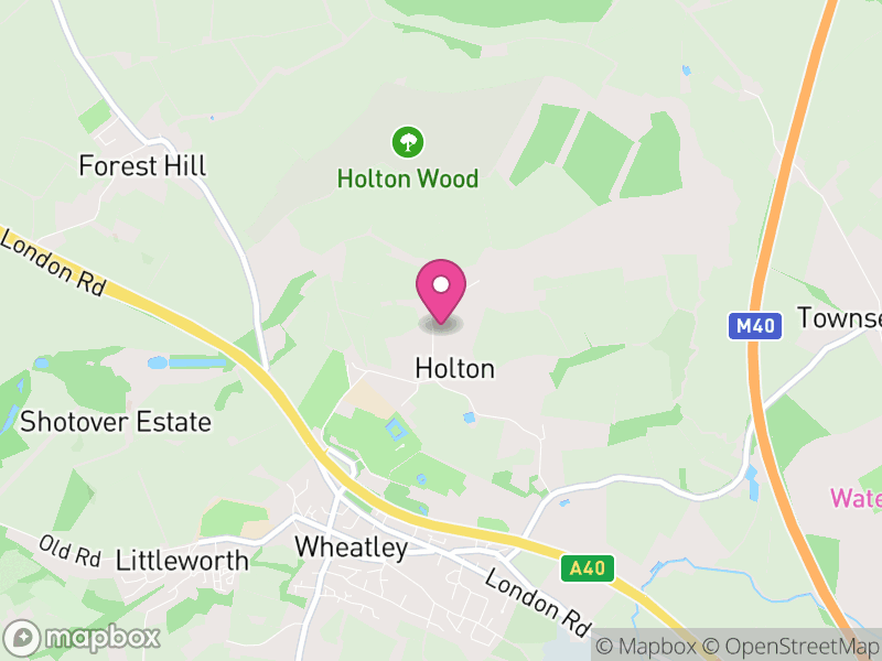 Map of Holton, South Oxfordshire