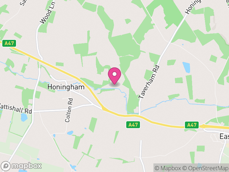 Map of Honingham, Broadland