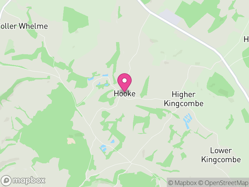 Map of Hooke, Dorset