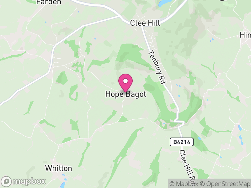 Map of Hope Bagot, England
