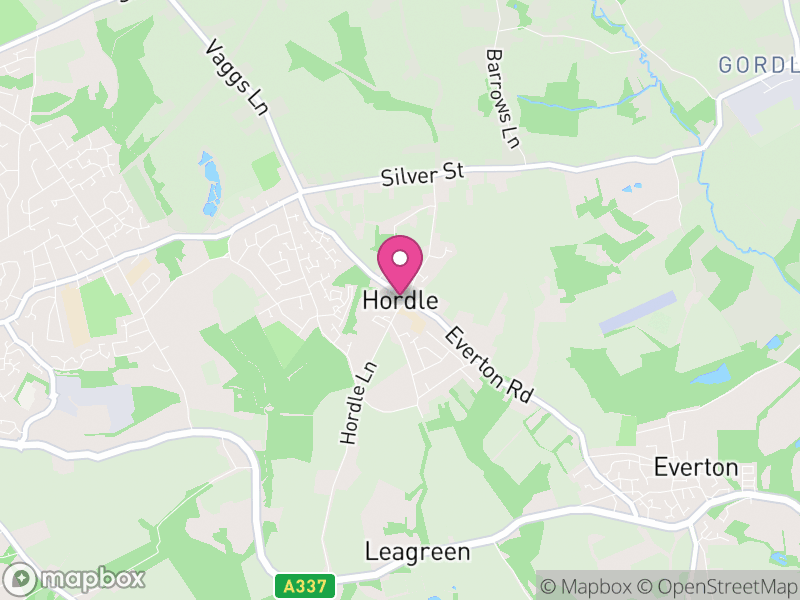 Map of Hordle, New Forest