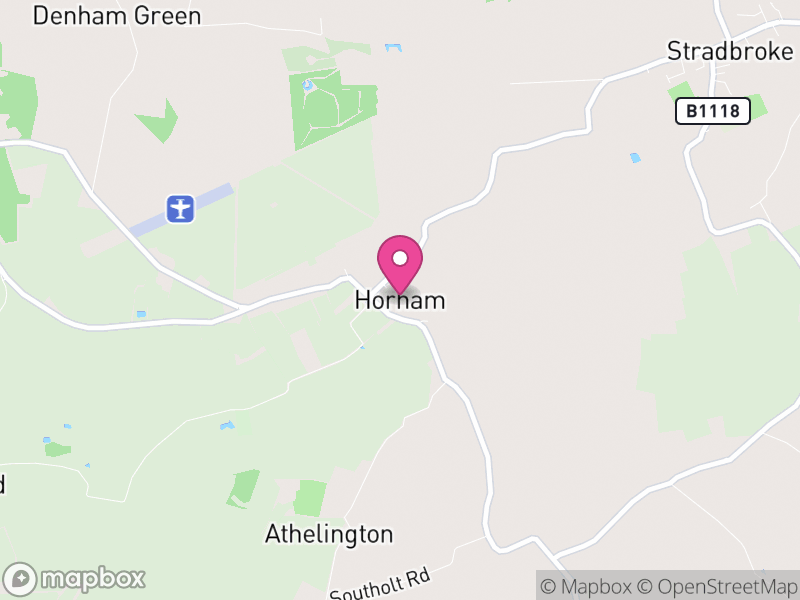 Map of Horham, Mid Suffolk