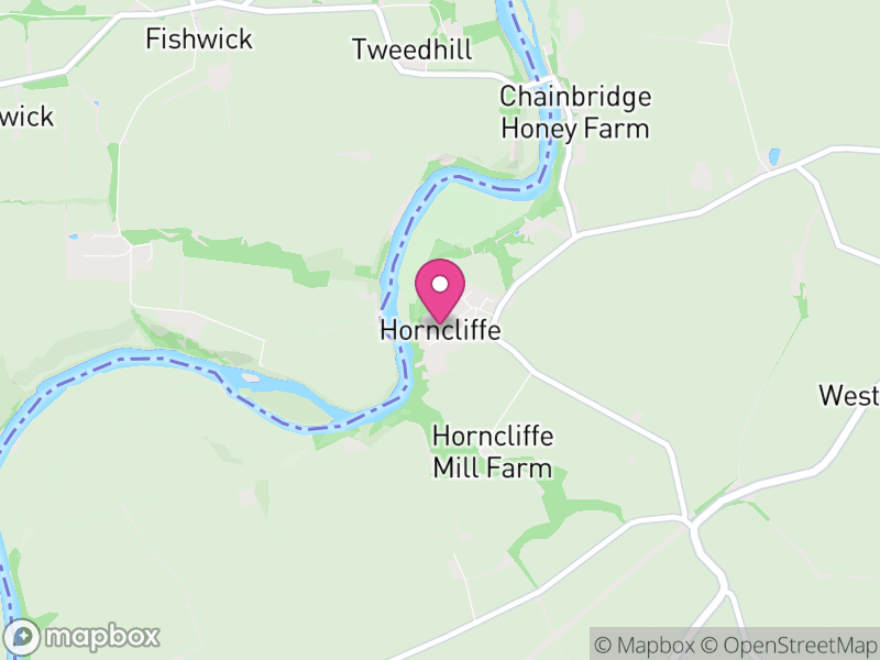 Map of Horncliffe, Northumberland