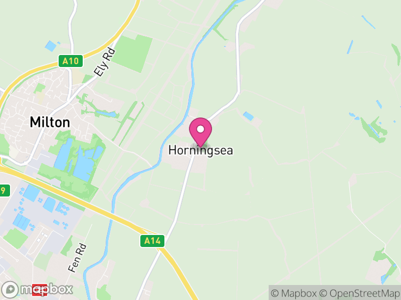Map of Horningsea, South Cambridgeshire