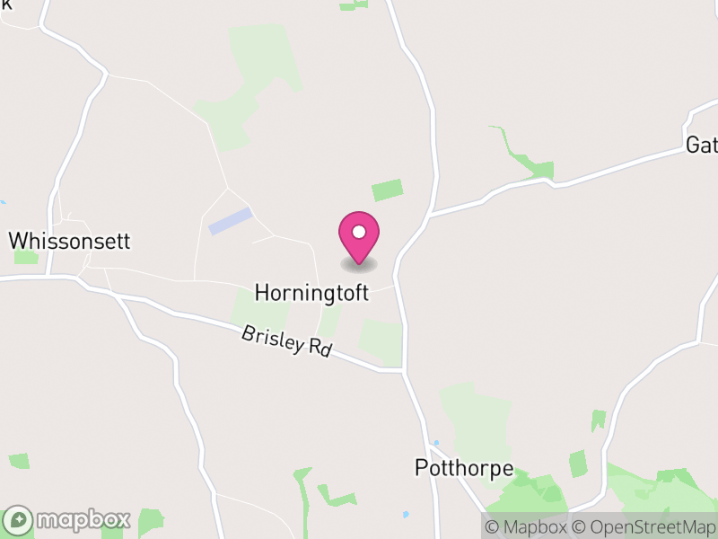 Map of Horningtoft, Breckland