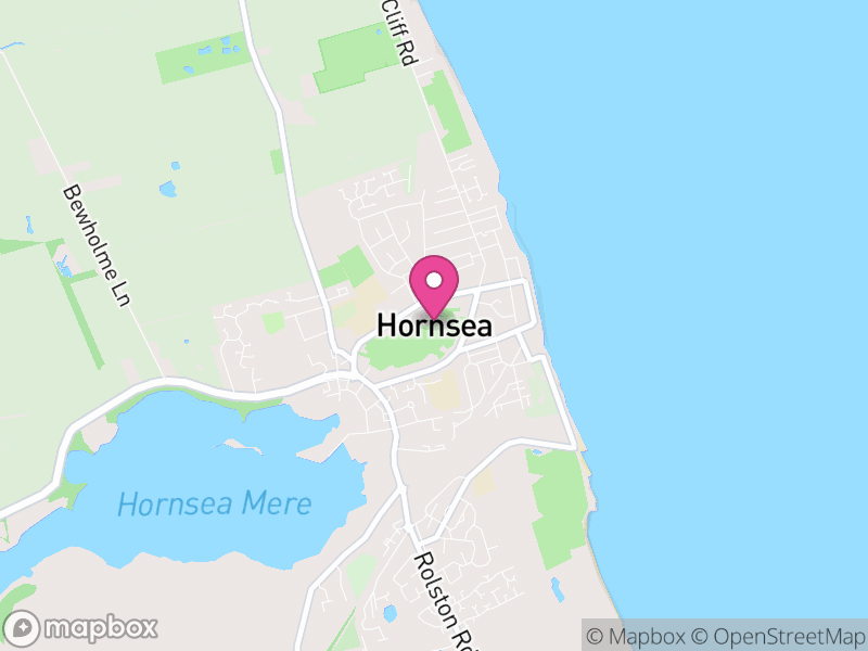 Map of Hornsea, East Riding of Yorkshire