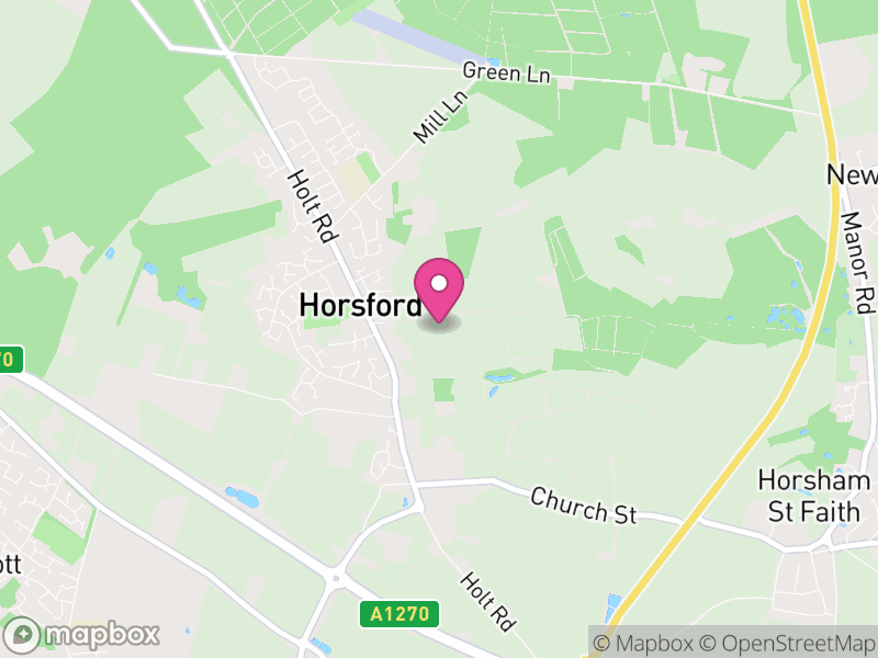 Map of Horsford, Broadland