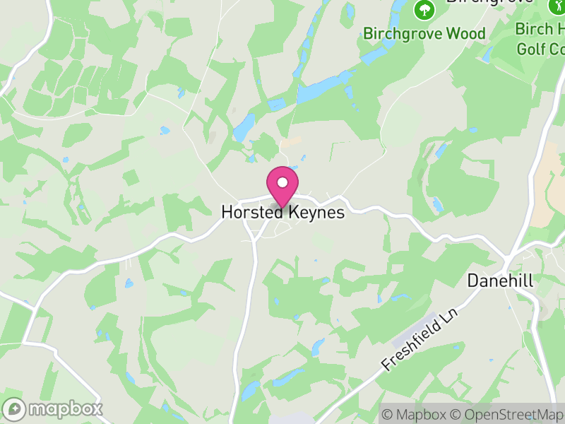 Map of Horsted Keynes, Mid Sussex