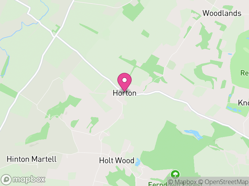 Map of Horton, Dorset