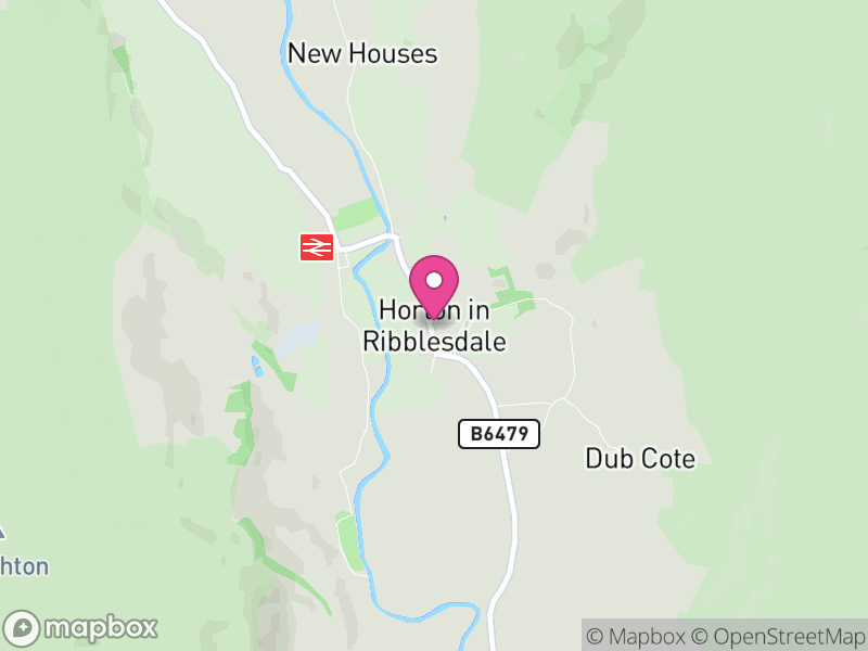 Map of Horton in Ribblesdale, North Yorkshire