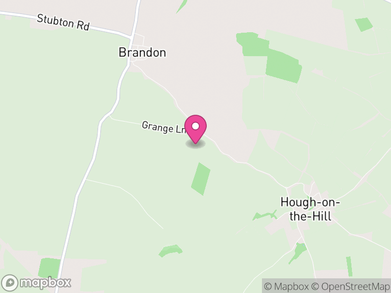 Map of Hough-on-the-Hill, South Kesteven