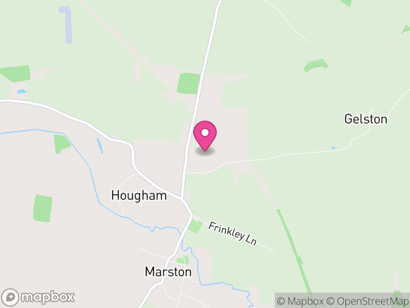 Map of Hougham, South Kesteven