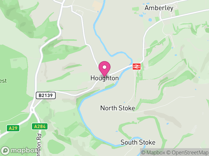 Map of Houghton, Arun