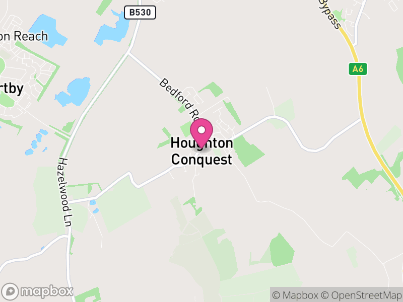 Map of Houghton Conquest, Central Bedfordshire