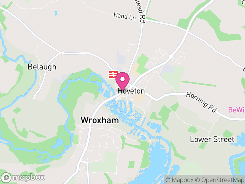 Map of Hoveton, North Norfolk