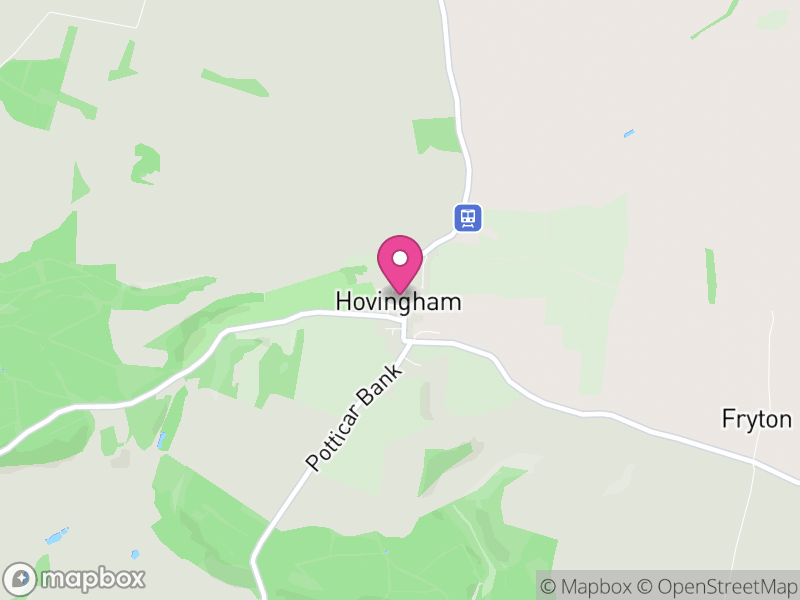 Map of Hovingham, North Yorkshire