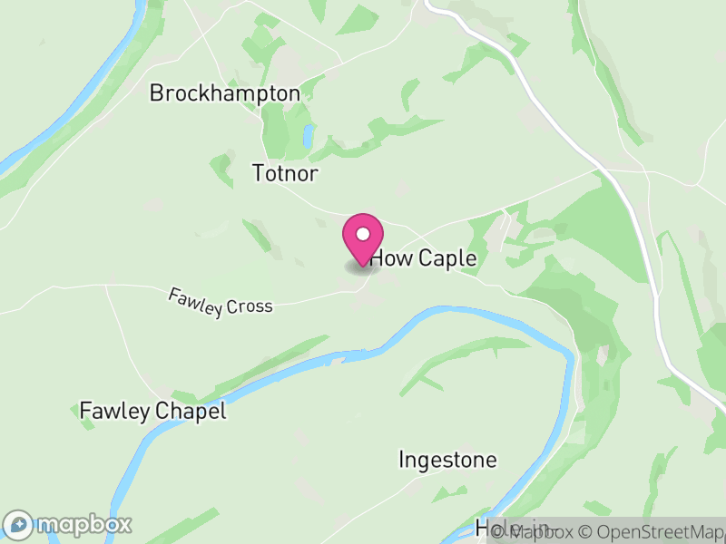 Map of How Caple, Herefordshire