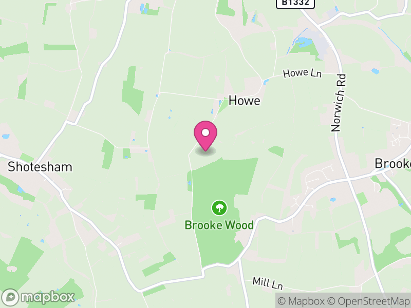 Map of Howe, South Norfolk