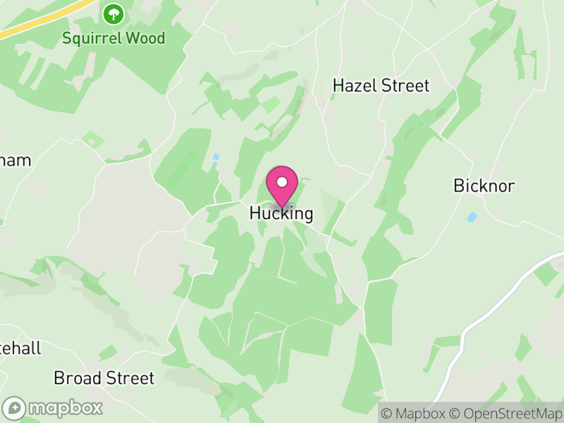 Map of Hucking, Maidstone