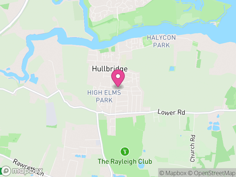 Map of Hullbridge, Rochford
