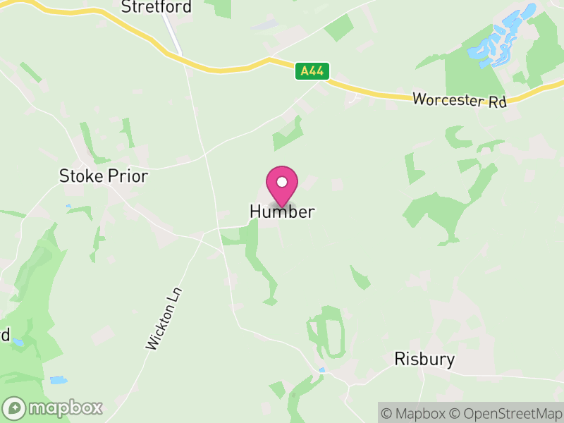 Map of Humber, Herefordshire