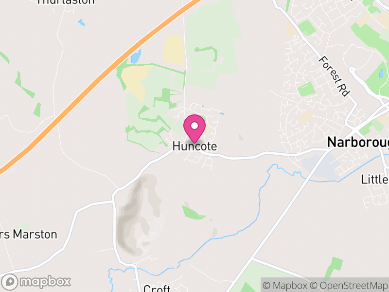 Map of Huncote, Blaby